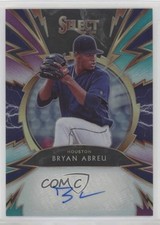 2020 Panini Select Sparks Signatures Tri-Color Prizm /49 Bryan Abreu Auto 7m3