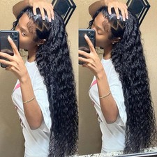 Deep Wave Glueless Human Hair Wig HD Brazilian Hair Lace Front Human Hair Wigs