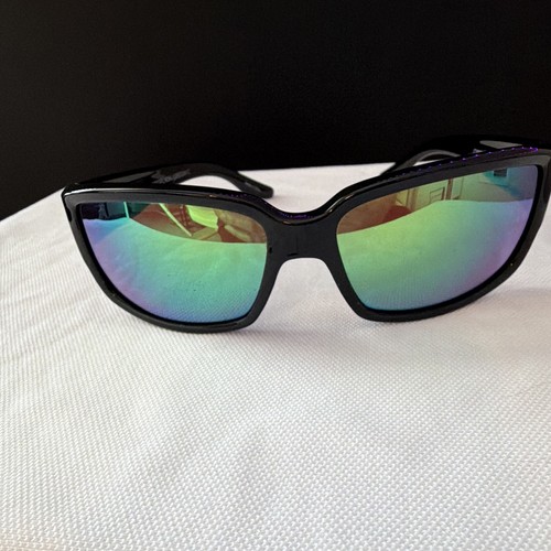 KastKing Skidaway Wrap Sunglasses Black Frame Multicolor Mirrored Running