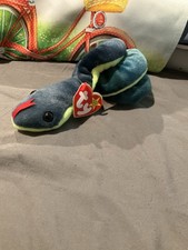 Ty Beanie Baby Hissy Retired Original 1997 Snake Plush with Tags