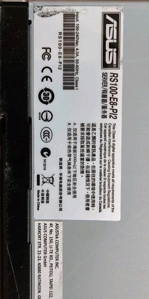 Asus RS100-E8-PI2 Xeon E3-1271 v3, 4C/8T 4GHz, 16GB RAM DDR3 UDIMM ECC - Immagine 4 di 4