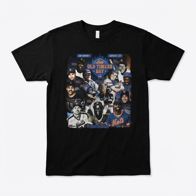 Fruit of the Loom MLB New York Mets T-Shirt Old Timers Day Graphic Schwarz L