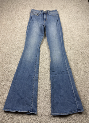 #ad L#x27;Agence Jeans Women’s 25x34 Tall Bell High Waist Flare Jeans Light Blue $39.99