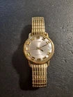Vintage Mens TIMEX ELECTRONIC Back Set Date Watch 10K GF Band Runs As Shown!