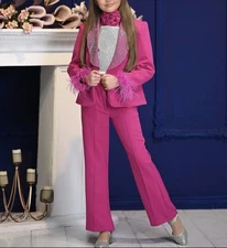 Girls 4-Piece Pant Suit – Made in Turkey