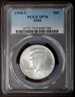 1998-S PCGS SP70 John F Kennedy JFK Silver Half Dollar 50C SP70 Matte SMS