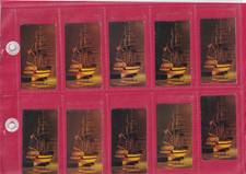 WILLS - THREE CASTLES - ADVERTISEMENT CARD X 10 - PACKET INSERTS  - 1965