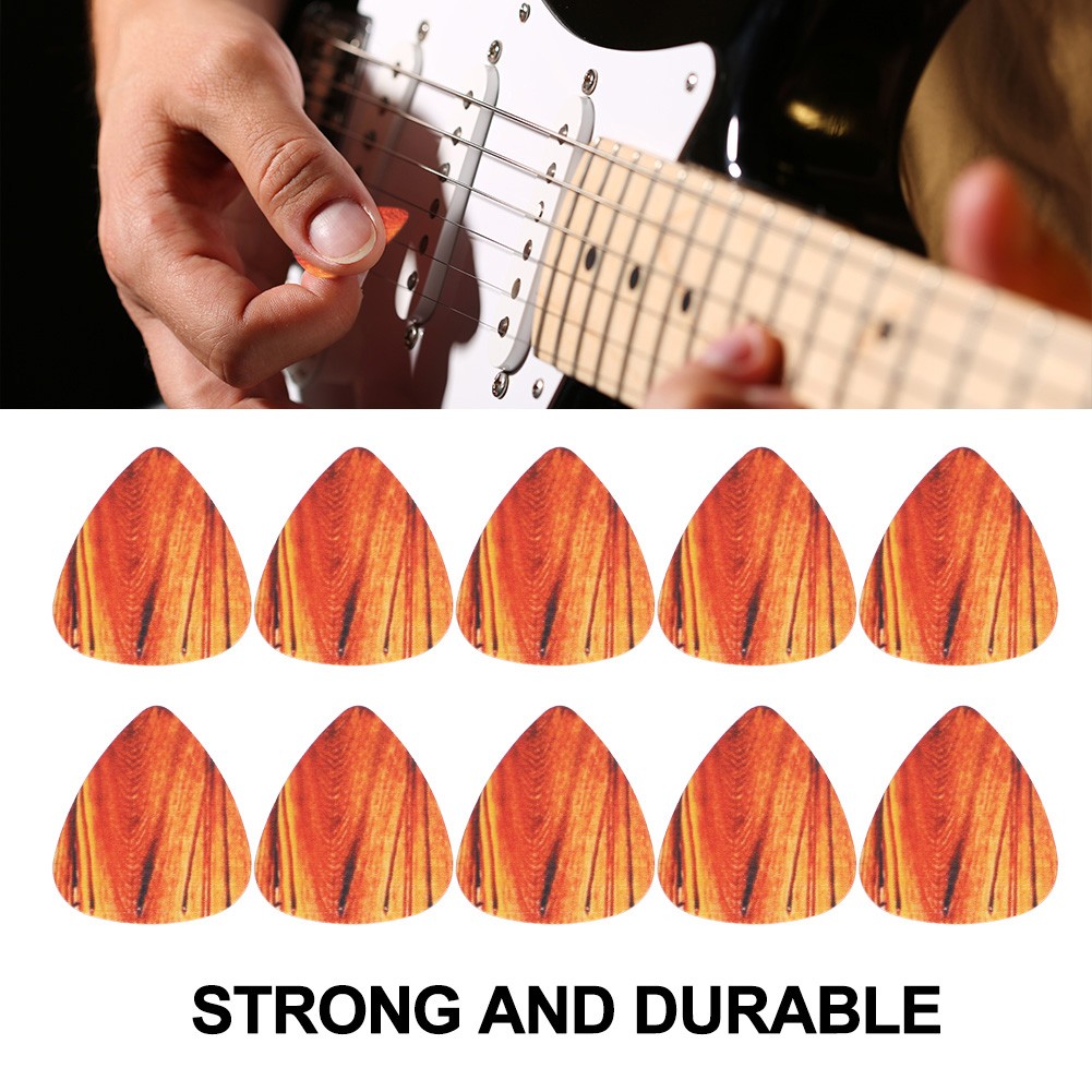 10pcs Plastic Guitar Plectrum Set Bass Ukelele Pick Musical Instrument ...