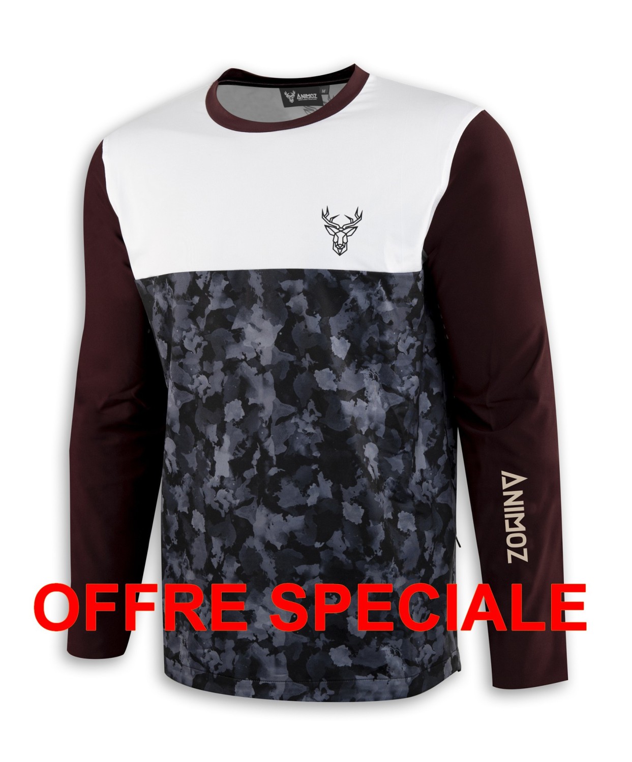 T-shirt manches longues bordeaux XS contre le froid léger C9512414