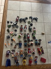 PLAYMOBIL Soliders Pirates Vikings And Horses Police Santa Lot And Accessories