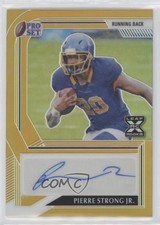 2022 Leaf Pro Set Metal Gold Prismatic 1/1 Pierre Strong Jr #PA-PSJ Auto w6g