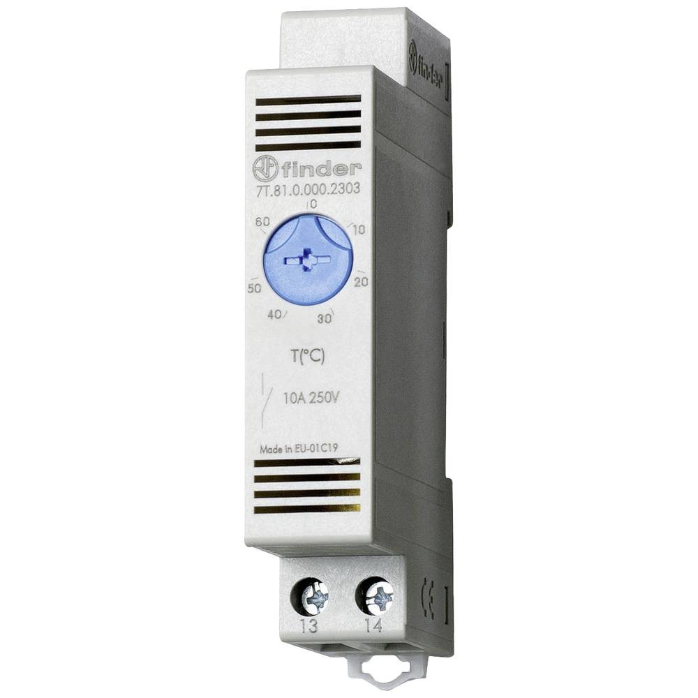 Thermostat d'armoire Finder 250V pour réguler la température du tableau de bord