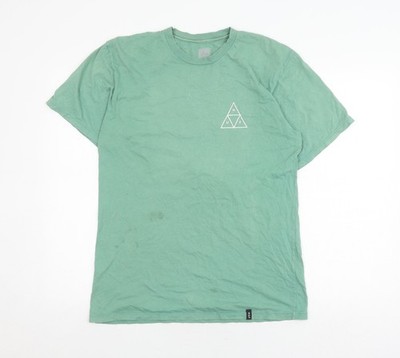 HUF grünes Herren T-Shirt M, Grafikdruck, kurzarm