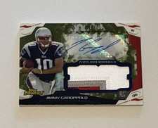 2014 Topps Finest Autographed Jumbo Relic Camo Refractor JIMMY GAROPPOLO #/10 RC