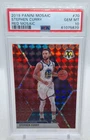 STEPHEN CURRY 2019 PANINI MOSAIC RED MOSAIC PSA 10