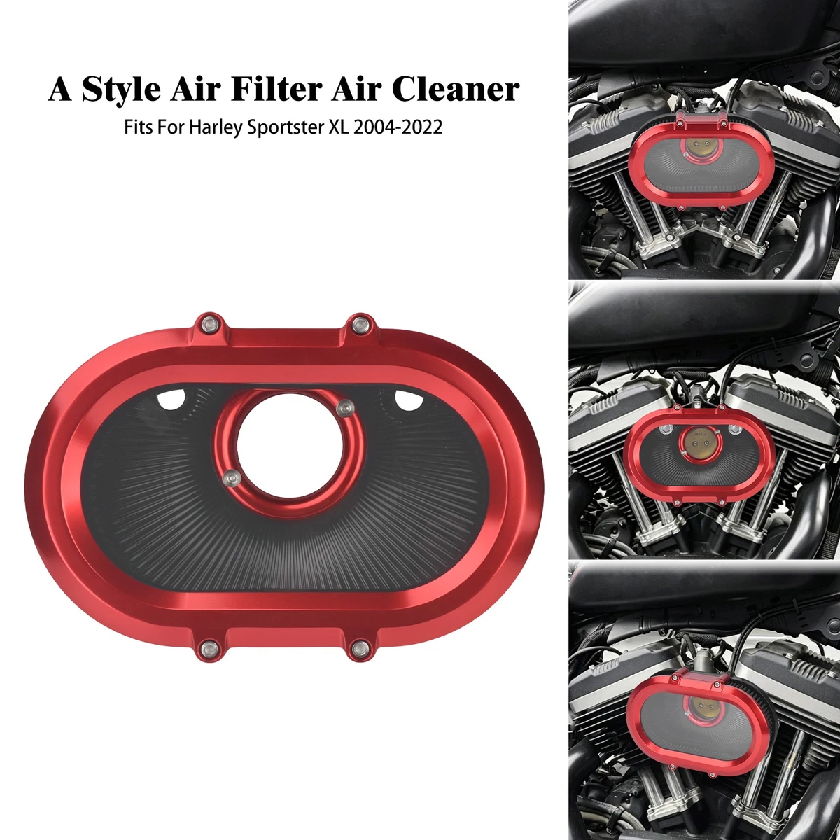 Oval Motorcycle & Scooter Air Filters for Harley-Davidson