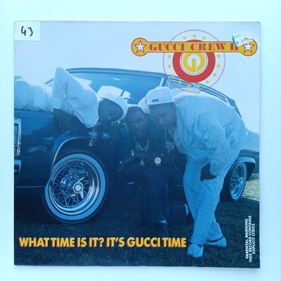 Gucci Crew II What Time Is It? Gucci Time 1989 Vinyl  BMC Germany Miami Bass
