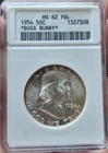 1954 Franklin Silver Half Dollar Soapbox ANACS MS62 Bugs Bunny
