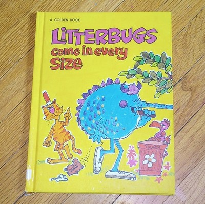 Norah Smaridge Litterbugs Come in Every Size Hardcover Golden Press Illustrated