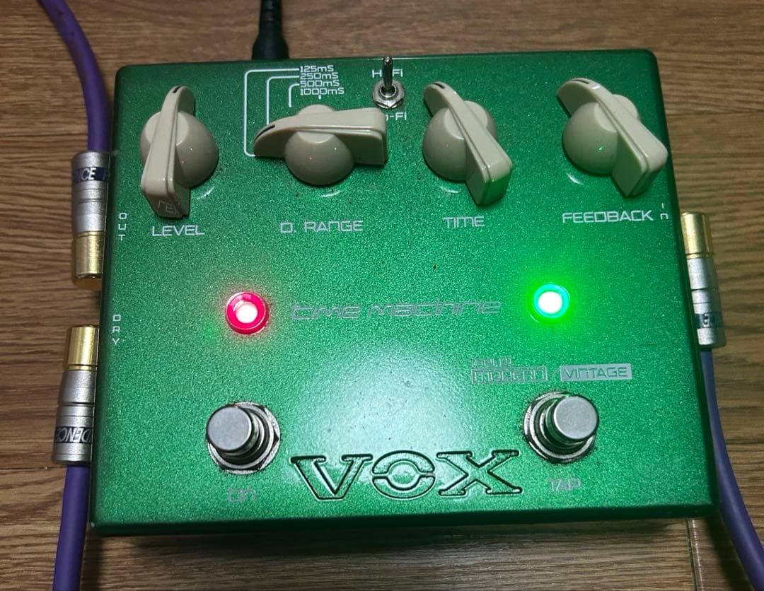 VOX Time Machine JS-DL Joe Satriani Delay Guitar Effect Pedal Tap