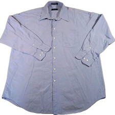 Claiborne Dress Shirt XXL 18 34/35 Classic Fit Purple Lavender Solid Cotton