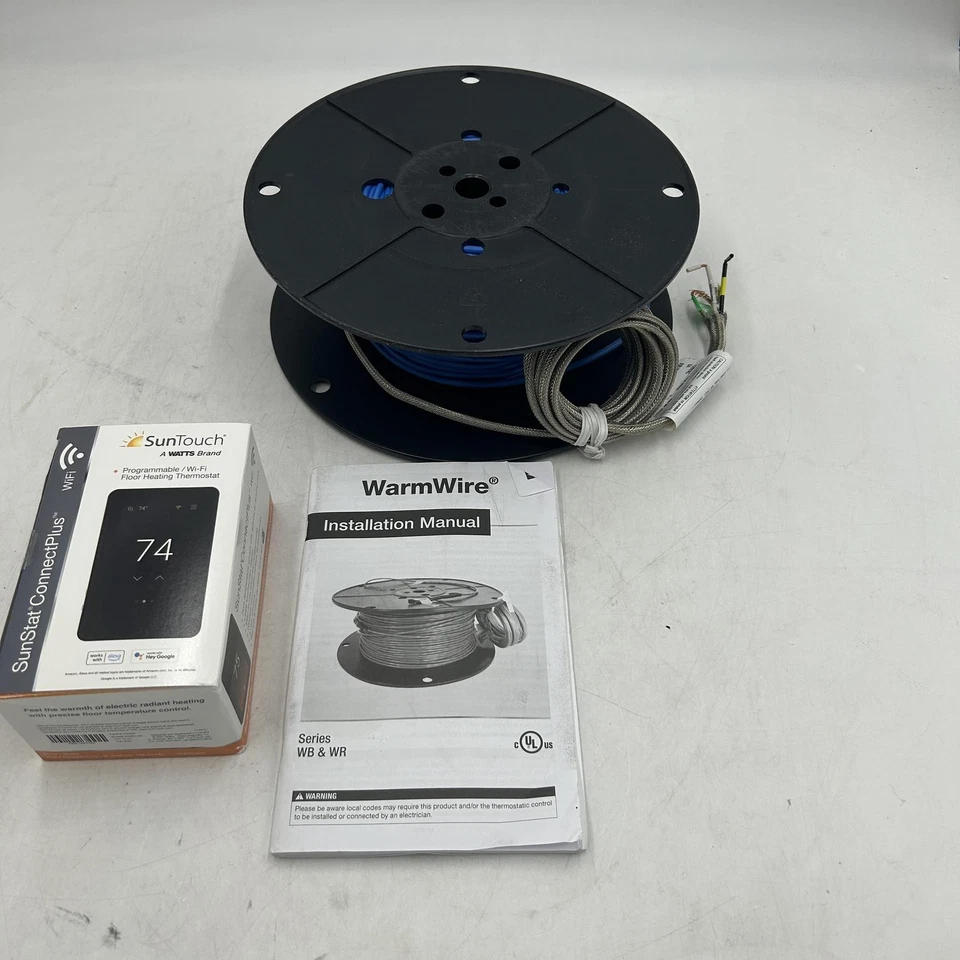 SunTouch ConnectPlus WarmWire Under Floor Heating Kit & Cable, Sensor, 60 sq ft - Image 2 of 4