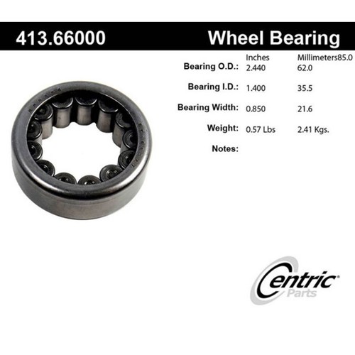 413.66000E Centric Axle Shaft Bearing Rear for Chevy Chevrolet Blazer Astro GMC - Bild 2 von 2