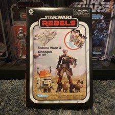 STAR WARS THE VINTAGE COLLECTION STAR WARS REBELS SABINE WREN & CHOPPER C1-10P