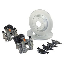 2x Bremssattel hinten 300mm mit Bremsscheiben VW Golf 7 GTI Audi A3 8V TT 8S Neu