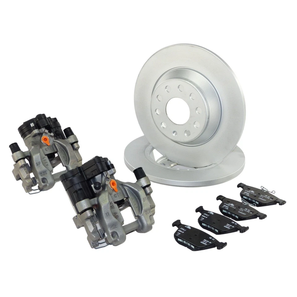 2x Bremssattel hinten 300mm mit Bremsscheiben VW Golf 7 GTI Audi A3 8V TT 8S Neu - Bild 1 von 4