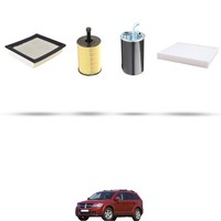 Hoffcar Wartungsset - 4 Filter Kompatibel Mit Dodge Journey 2.0 Crd 103KW Ab