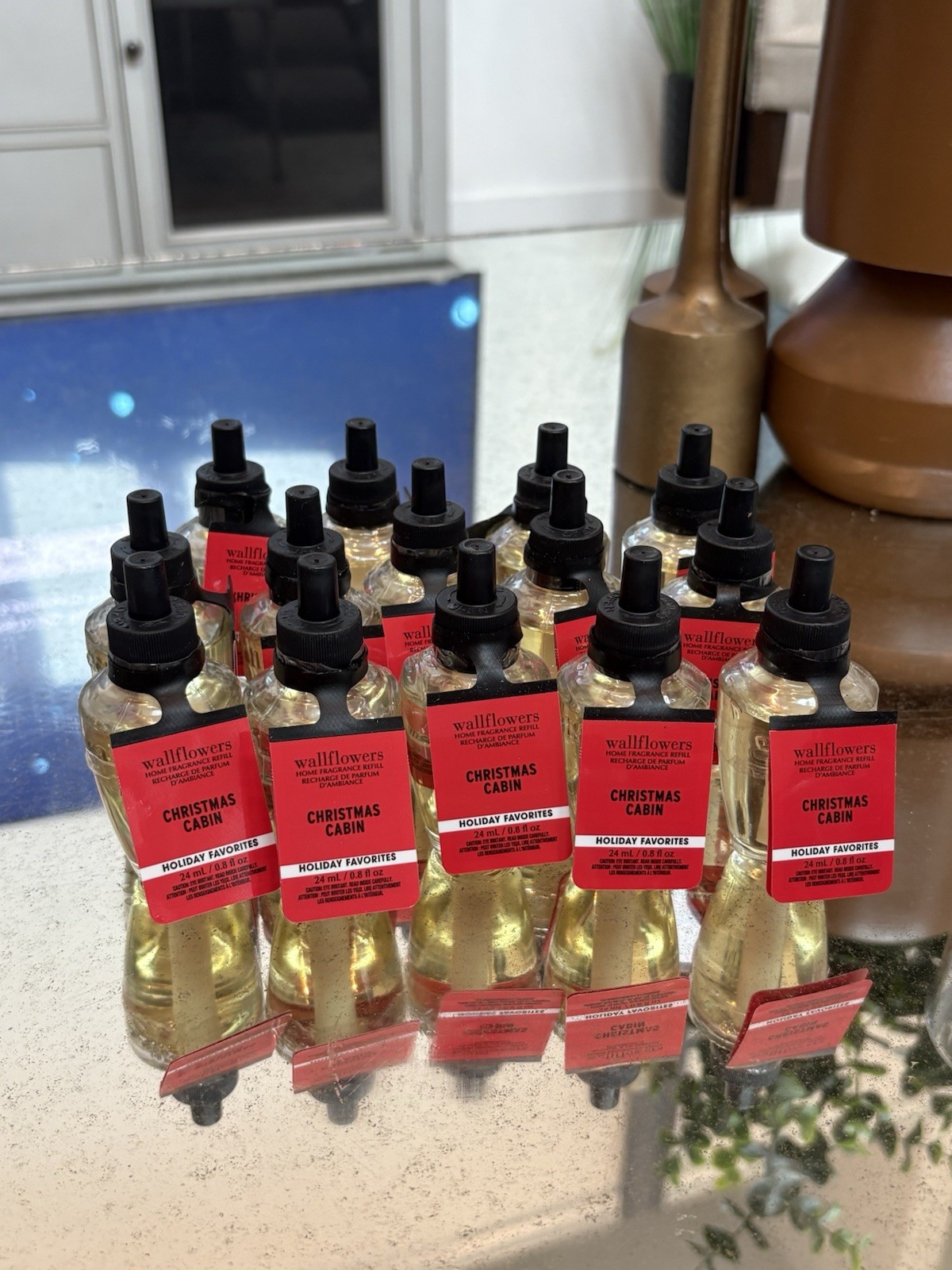 Bath & Body Works Wallflower Scent Christmas Cabin 14 New Refills Included-image