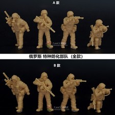 Handmade 1/72 Russian Chemical Defense Forces Uncolored Resin Decorative Model