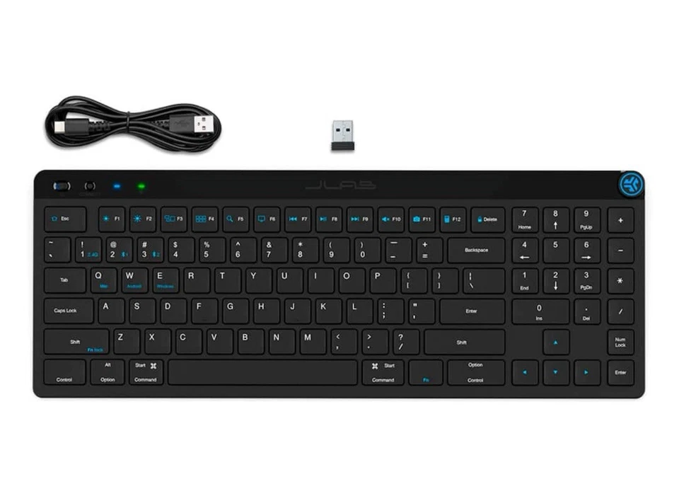 Teclado Inalámbrico JLab JBuds Negro 95 Teclas Conexión Vía Bluetooth o USB Inalámbrico Foto 4 de 4