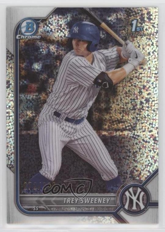 2022 Bowman Chrome Prospects Speckle Refractor /299 Trey Sweeney #BCP-137 0yy3