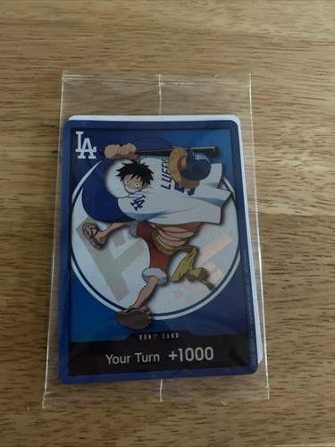 2026 ONE PIECE x LOS ANGELES DODGERS MONKEY.D.LUFFY CARD PROMO SGA 7/2/26 LUFFY