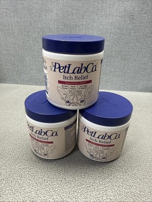 LOT OF 3  Petlab Co. Itch Relief 30 SOFT CHEWS EACH BOX EXP 07/26