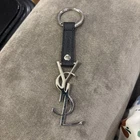 Yves Saint Laurent Parfums Key Ring Key Chain Fob Letter Monogram New Rare YSL