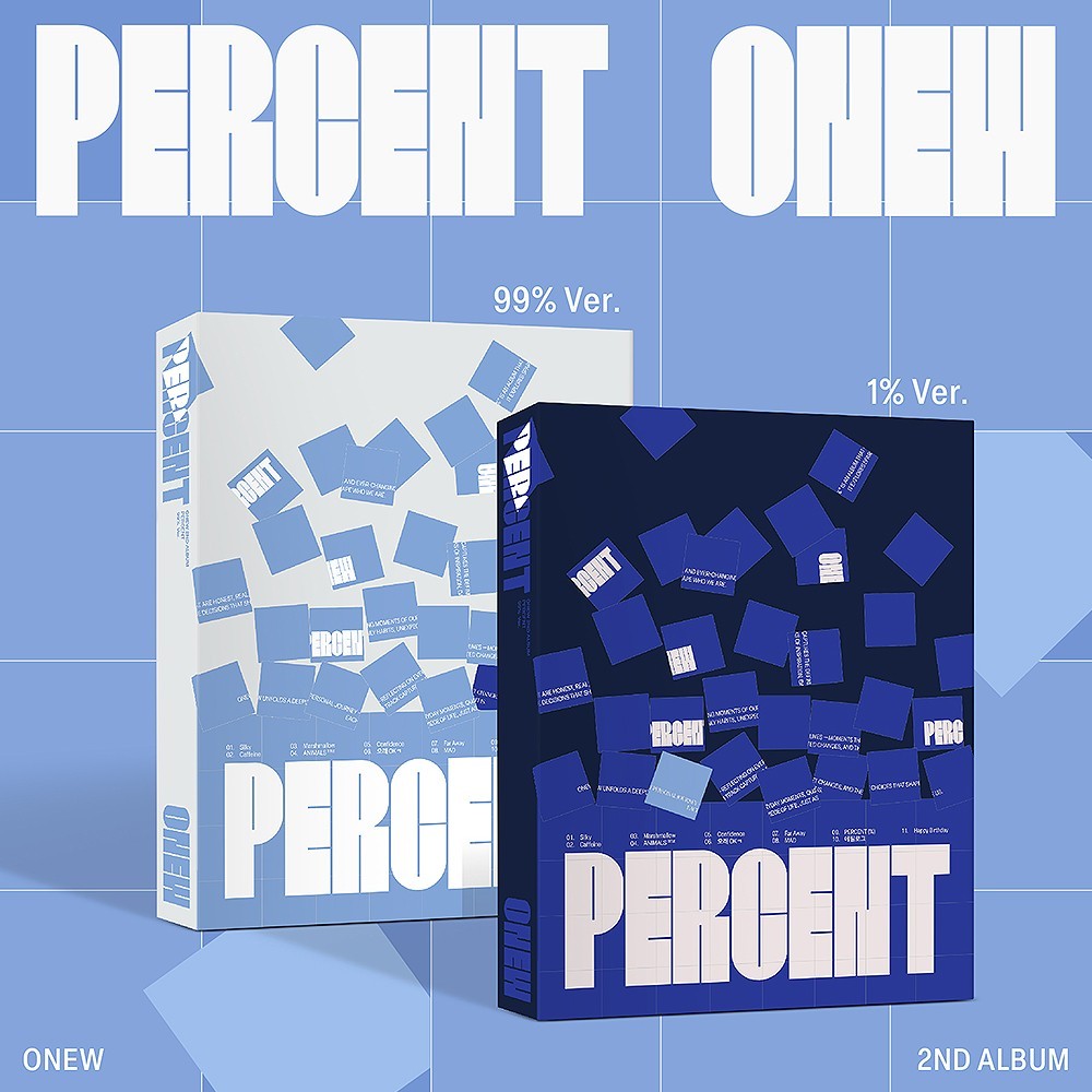 SHINEE ONEW [PERCENT] 2nd Album PHOTO BOOK Ver/CD+Book+2