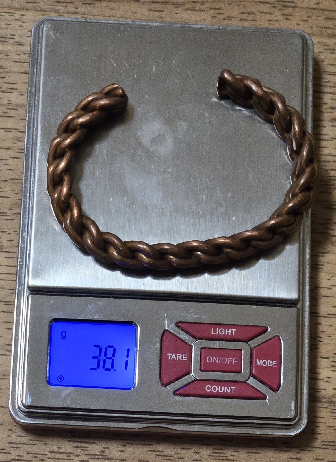 Vintage Twisted Braided Copper  Bracelet - image 5