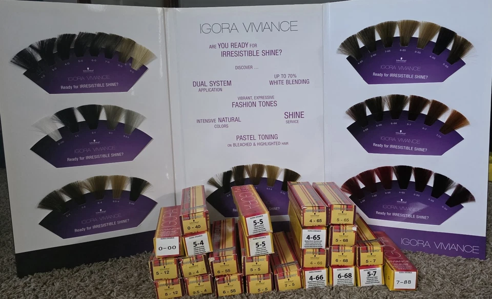 Libro de muestras Schwarzkopf Igora Viviance Cream DEMI PERMANENTE y MÁS~ Foto 2 de 4