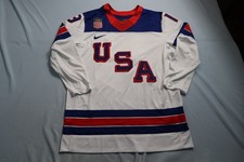 NWT Team USA Tkachuk 19 Size L Replica Hockey Away Jersey White