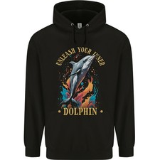 Unleash Your Inner Dolphin Childrens Kids Hoodie