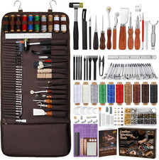 Leather Working Tools, All in One Leather Tooling Kit, Complete Leathercraft Kit