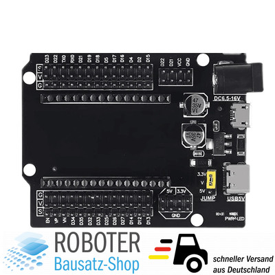 Expansion Board für ESP32 DevKitC Wroom32 30 Pins IO Erweiterungsplatine