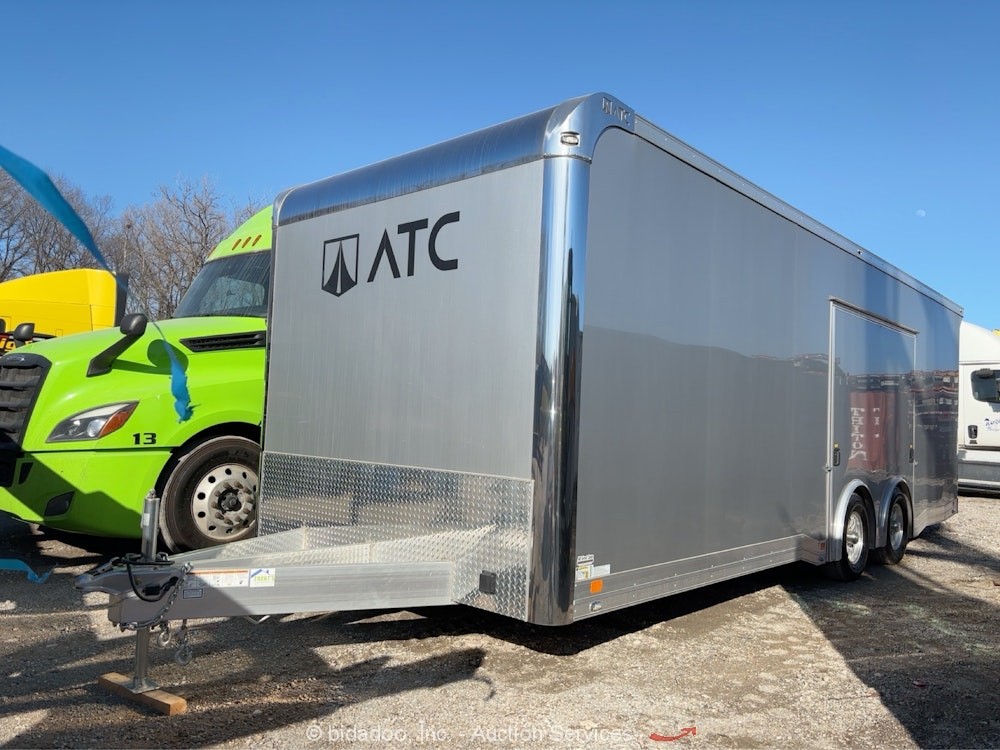 2023 ATC RM500 29 ft T/A Enclosed Aluminum Cargo Car Hauler bidadoo