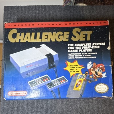 Nintendo NES Challenge Set Console Bundle w/ 2 Controllers & Super Mario Bros 3