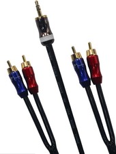 Kk-A3.5To4 Hifi Cable - 3.5Mm Male to 4-Male RCA Audio Adapter, Stereo Audio Spl