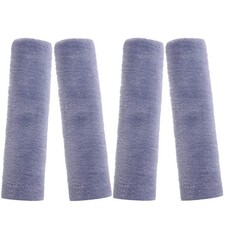 4 Pack Faux Sheepskin Car Seat Belt Shoulder Pads Gray 9.9 Inch Soft Covers