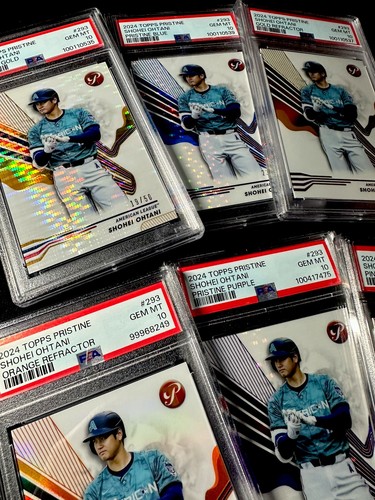 2024 TOPPS PRISTINE Shohei OHTANI (8) Lot - PSA 10 + 9 6 Colors 6 graded READ - Picture 11 of 18